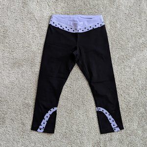 lululemon Running Capris - Lilac polka dot